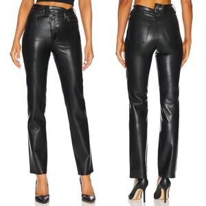 AGOLDE NWT Criss Cross Straight Pants Women’s Size 29 Black Leather Detox
